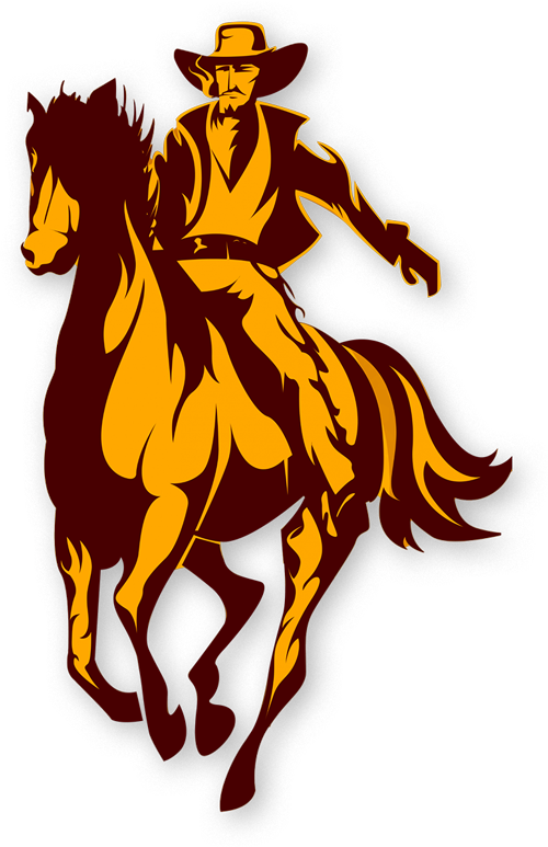 Cowboy Riding Horse Graphic